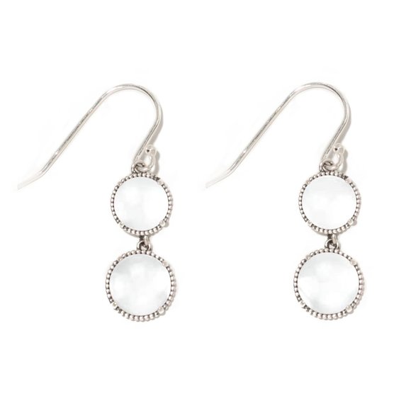 Recycled Vintage 1960's Cobalt Skin Cream Jar Sterling Double Take Earrings - Picture 1 of 5